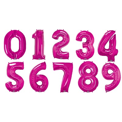 Qualatex 34" Black Number Zero Balloon - Onyx Black Foil For Helium Or Air