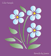 Stencil Forget Me Not Alpine Flower Love Friendship DIY Garden DIY Joanie Signs