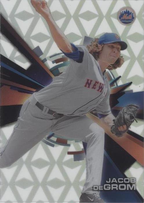 Topps Color Pyramid 2015 Topps High Tek - Diamonds Jacob deGrom #HT-JDM Pattern 5 Pyramids ...
