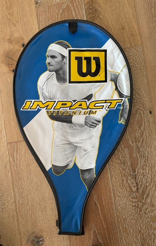 Vintage Roger Federer Wilson Impact Titanium Tennis Cover