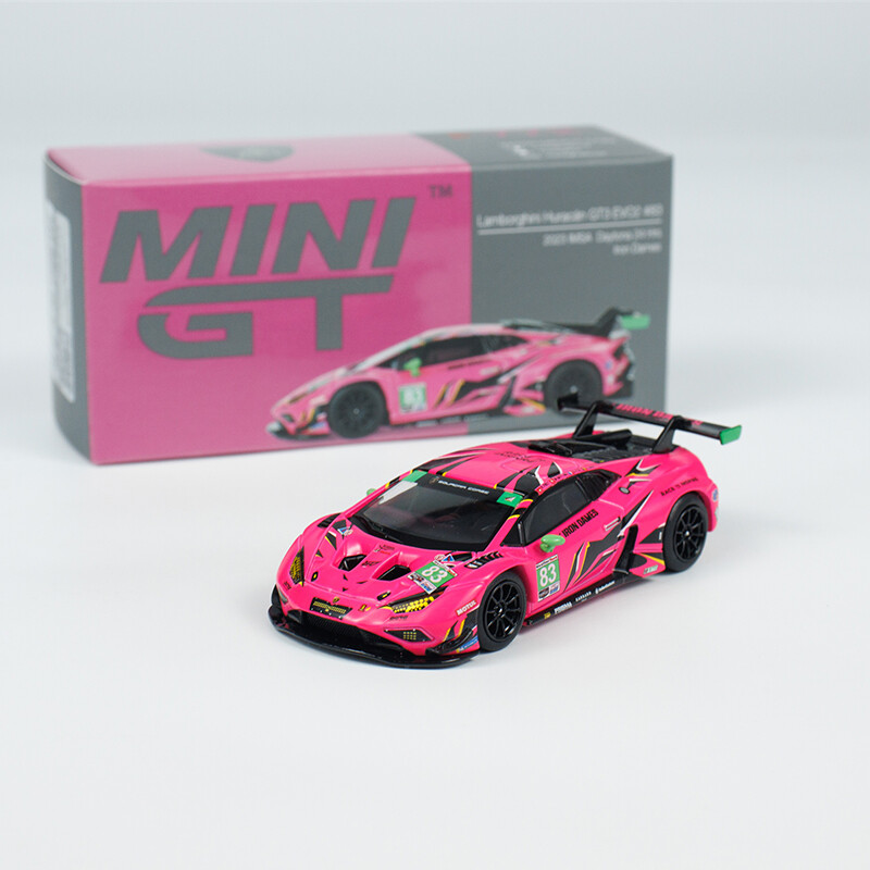 MINIGT 1:64 Metal Model Car Lambor Huracan GT3 EVO2 #83 IMSA 2023 Racing #772
