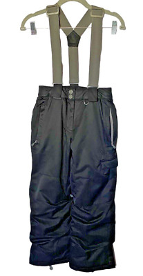 FireFly Snow Bib Overall Youth Size S/P Aquabase Elite Kids Black  Ski Pants
