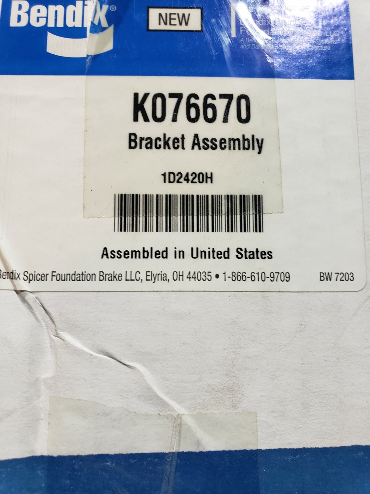 Bendix K076670 Bracket Assembly | eBay