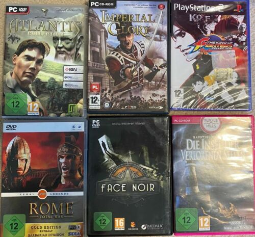PC DVD 12+ Imperial Glory-Rome total war-Face Noir-Atlantis Colle - Picture 1 of 2