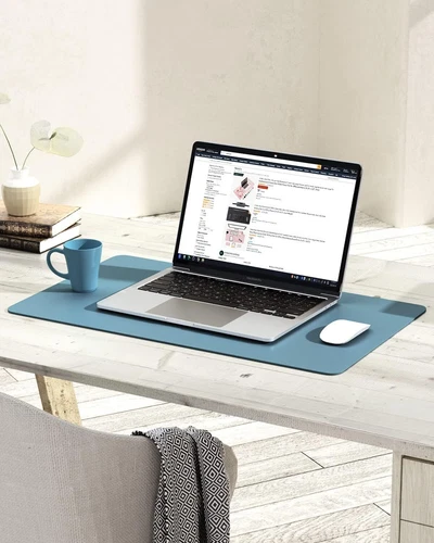 Desk Pad Office Desk Mat Pad PU Leather Waterproof Desk Mat Laptop Mat Dual-Side - Picture 22 of 39