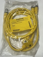 TURCK VB2-RSC 4.4T-1/2RKC 4T-0.5/0.5/S1587 Daisy Chain, 4P Male To 2 4P Female