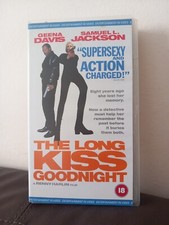 The Long Kiss Goodnight VHS Video Tape - Geena Davis, Samuel L. Jackson Cert 18