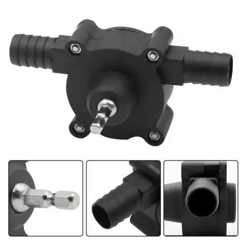 Bomba de agua alimentada por taladro de 20-40 L/min - Vástago hexagonal para taladro eléctrico, jardín - Imagen 8 de 11
