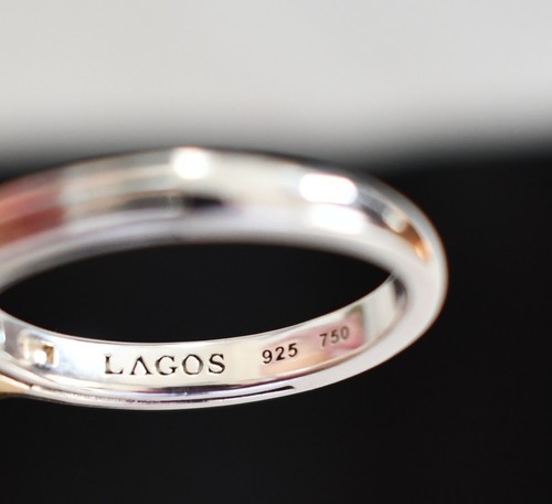 🆕️New LAGOS *CAVIAR COLOR* GREEN TOURMALINE and DIAMOND Stacking Ring Sz 9 - Picture 12 of 12
