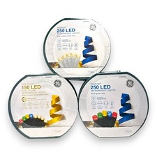 GE StayBright LED 250 MicroBright Lights/150 LED Dual Color Lights New; You Pick