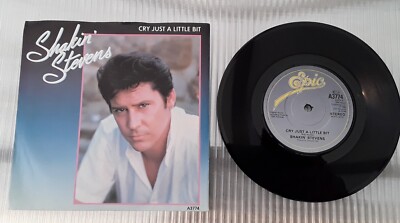 Shakin' Stevens - Cry Just A Little Bit 7'' Vinyl Single Record P/S