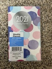 2021 Weekly Planner 3.5 Inch. x 6inch. Polka Dot- New