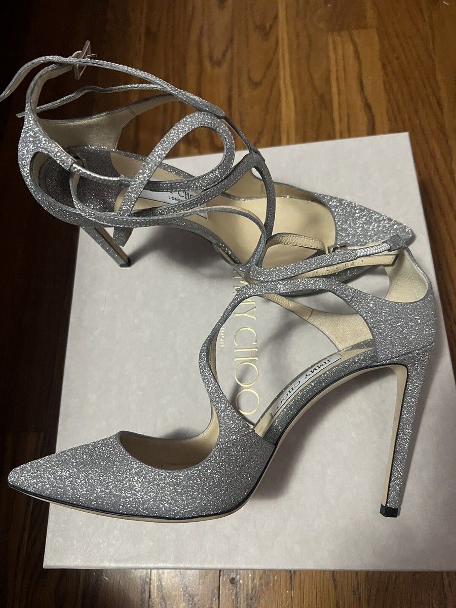 Lancer 100 Jimmy Choo Lancer Silver Jimmy Choo Lancer 100, Heels