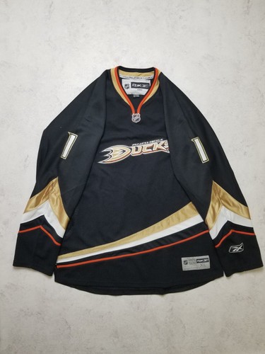 Anaheim Ducks #1 Jonas Hiller Signed Autographed Reebok Jersey Men's Size XL - Picture 3 of 24