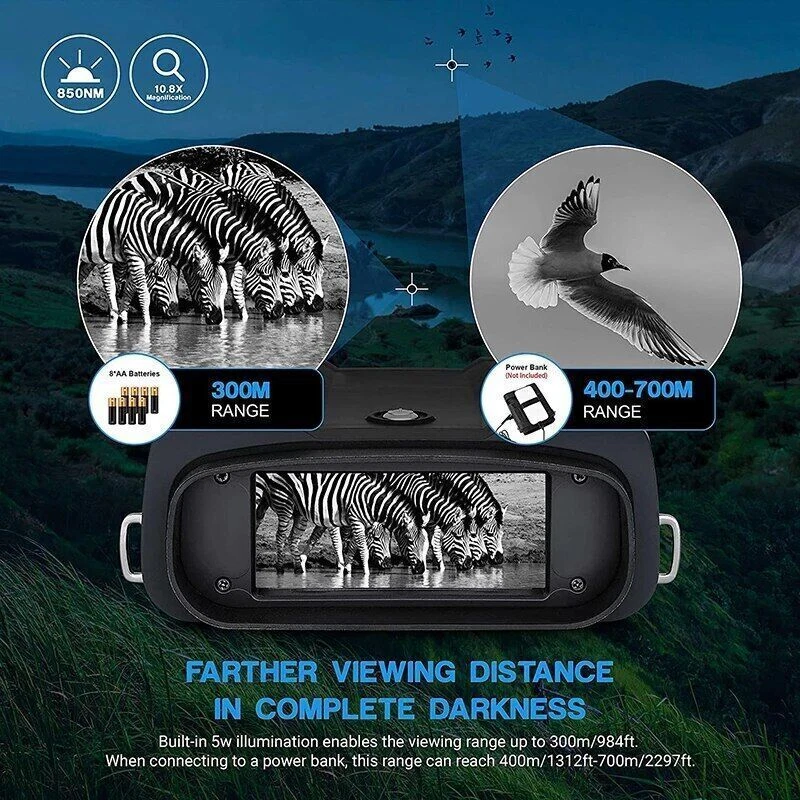 Digital Night Vision Goggles Night Vision Binoculars for Camping and Hunting - Image 2 of 4