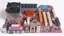 PC Chips M863G V1.5A Motherboard with AMD Duron 1800, 128MB DDR SDRAM - Good