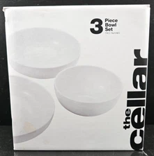 The Cellar 3 Piece Bowl Set Macy's Whiteware Porcelain Table Dining Serve Dishes