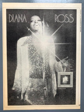 DIANA ROSS 1974 vintage POSTER ADVERT LIVE AT CAESARS PALACE Supremes