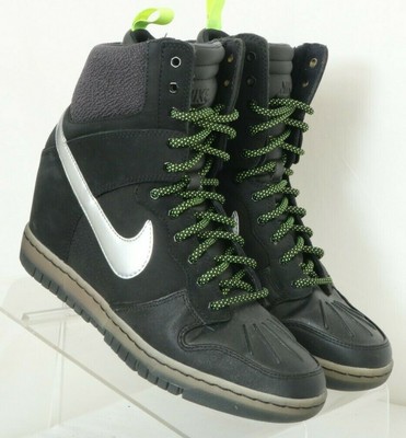 nike high wedge sneakers