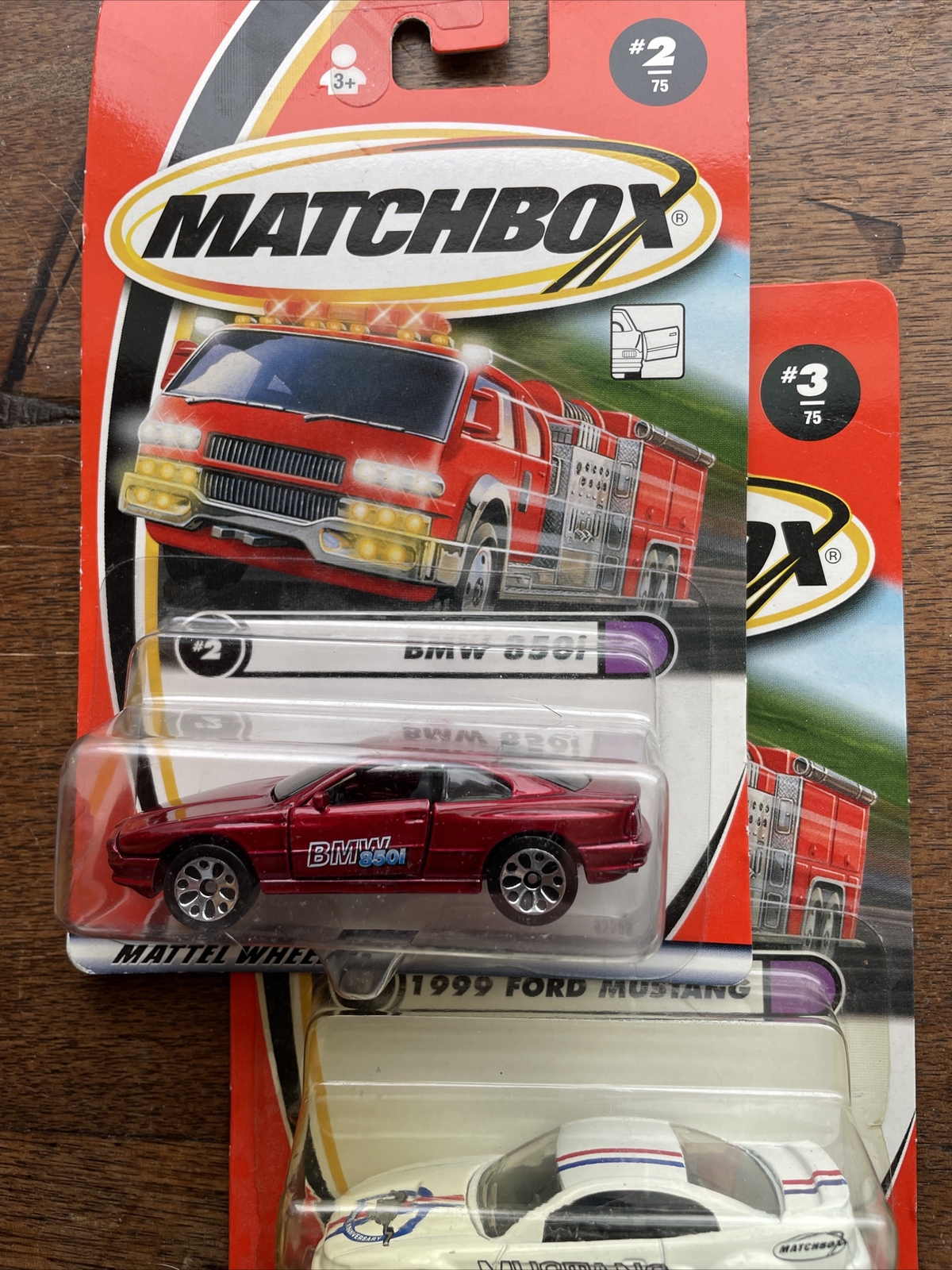 2000 Matchbox #2 #3 Of 75. BBMW & 1999 Ford Mistang In Box