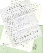 1960's School Child Ephemera 1969 Essay 1965 A Level History Paper 1968 Report