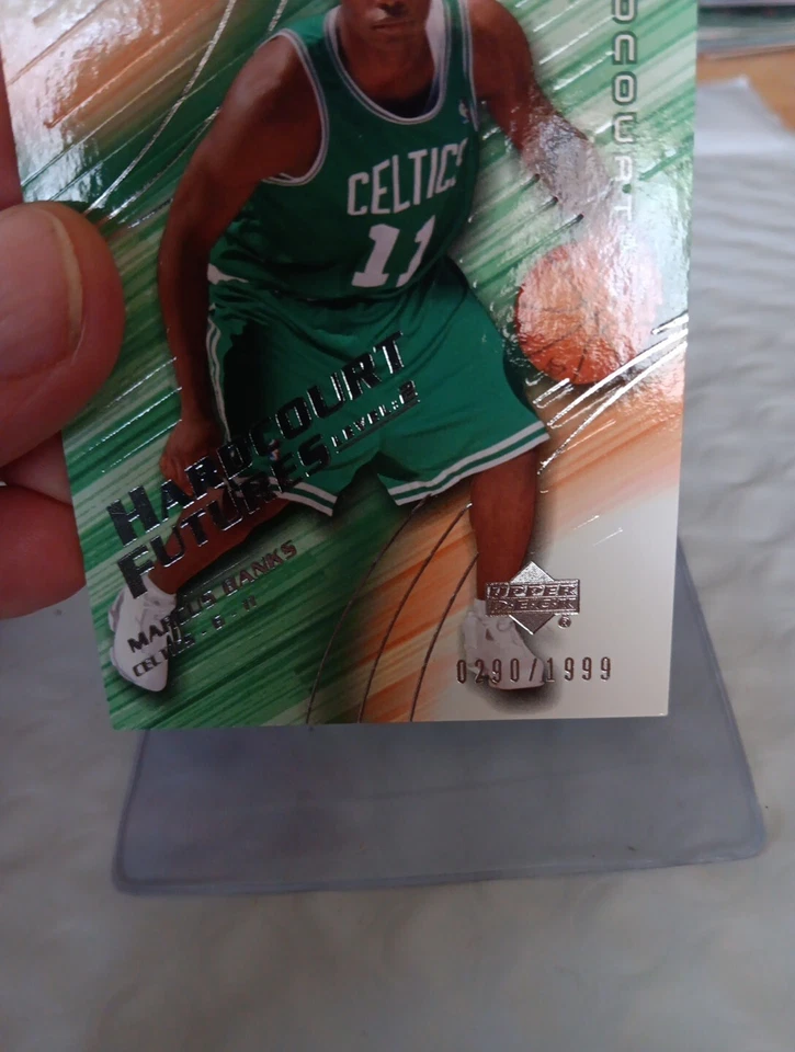 2003-04 Upper Deck Hardcourt Basketball #97 Marcus Banks RC 0290/1999 Celtics - Image 2 of 3
