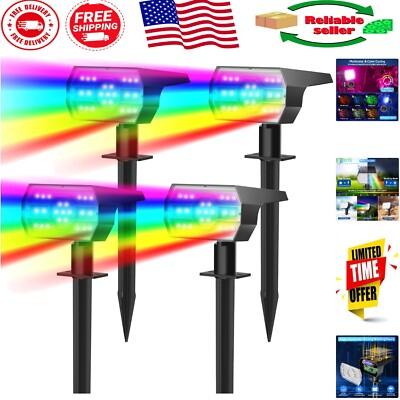Elegant Solar Color Changing Landscape Lights | 7 Modes, Waterproof & Durable