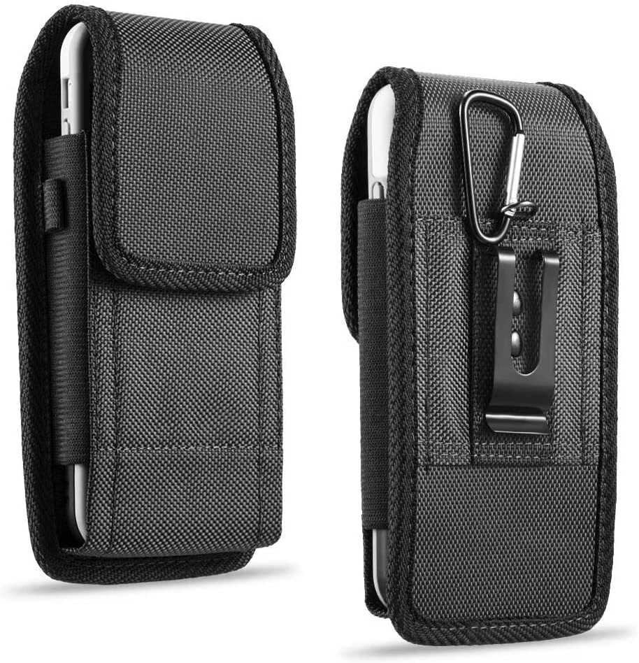 Capa coldre clipe cinto resistente capa bolsa para iPhone 15 Pro X Samsung S8 S9 S10 - Imagem 3 de 4