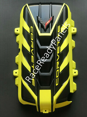 2020/26 CORVETTE C8 ENGINE COVER ACCELERATE YELLOW  NEW O.E.M. !!!