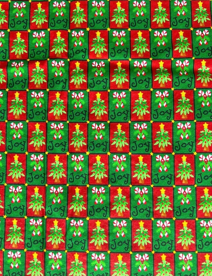 Trena Hegdahl-Olsen Trenas Peace and Joy Fabric Christmas Candy Cane Tree 3 yd - Image 4 of 4