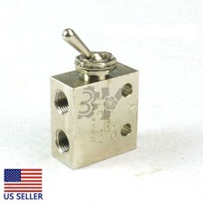 1/8 Air Pneumatic 2 Position 3 Way ON OFF Swi...