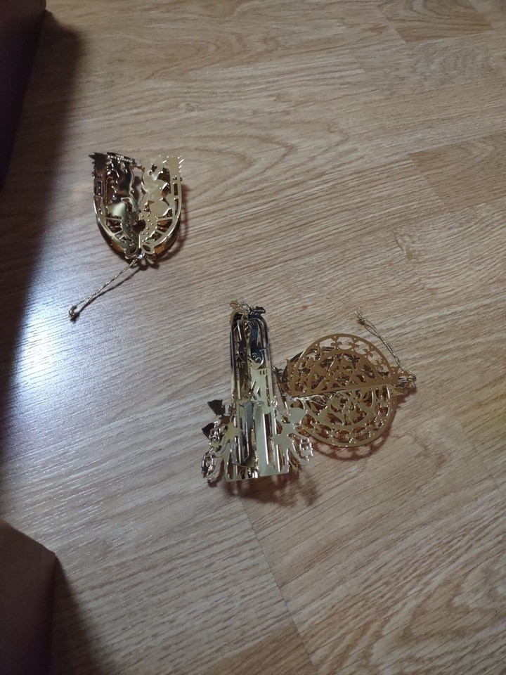 Danbury Mint 23K Gold Plated Christmas Ornaments VTG Lot of 33 1984