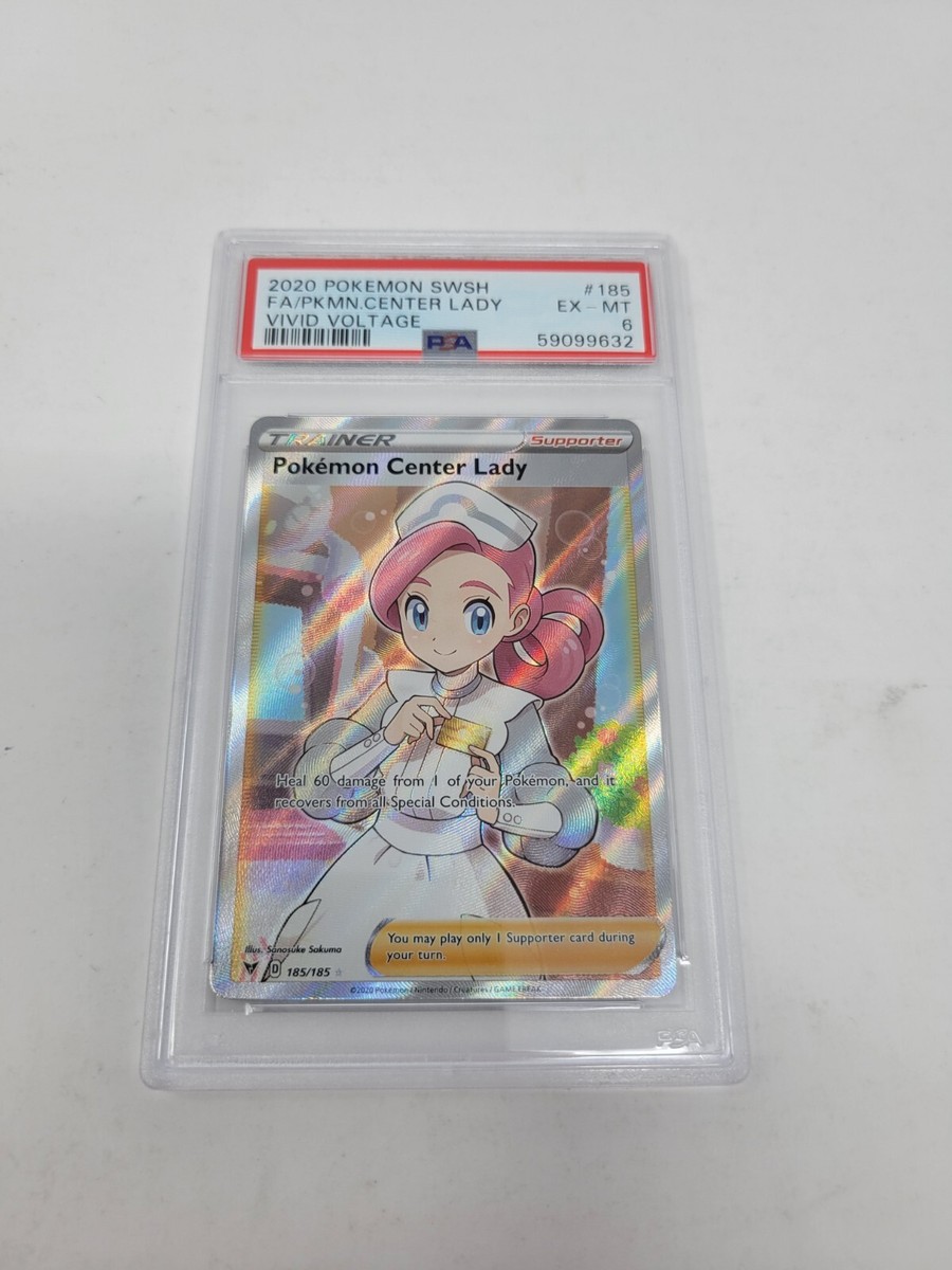 Pokemon Vivid Voltage Pokemon Center Lady 185/185 PSA 6 | eBay
