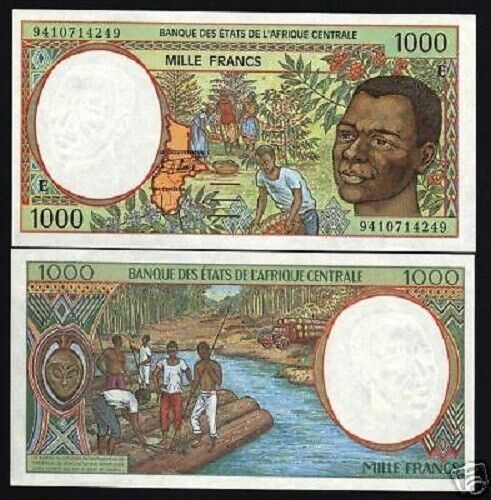 Central African States 1000 FRANCS P-202 1994 Cameroon CAS UNC Cameroun BANKNOTE