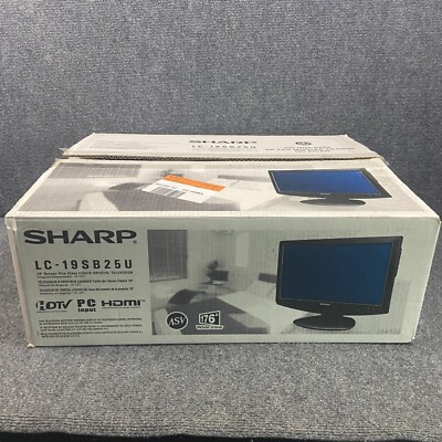 SHARP 19in 720P LCD HDTV TV Black LC-19SB25U ~ NEW