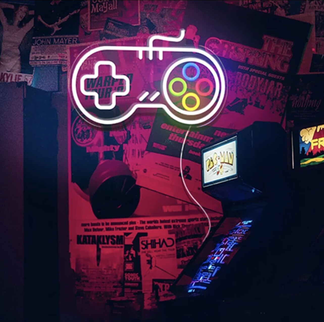 LED Neon Light Game Room Decor Good Vibes Wall Neon Sign Bedroom eBay