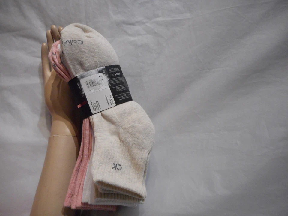 Calvin Klein Mujer Multicolor 6 Pares Sobre el Tobillo Calcetines Talla Única Foto 2 de 4