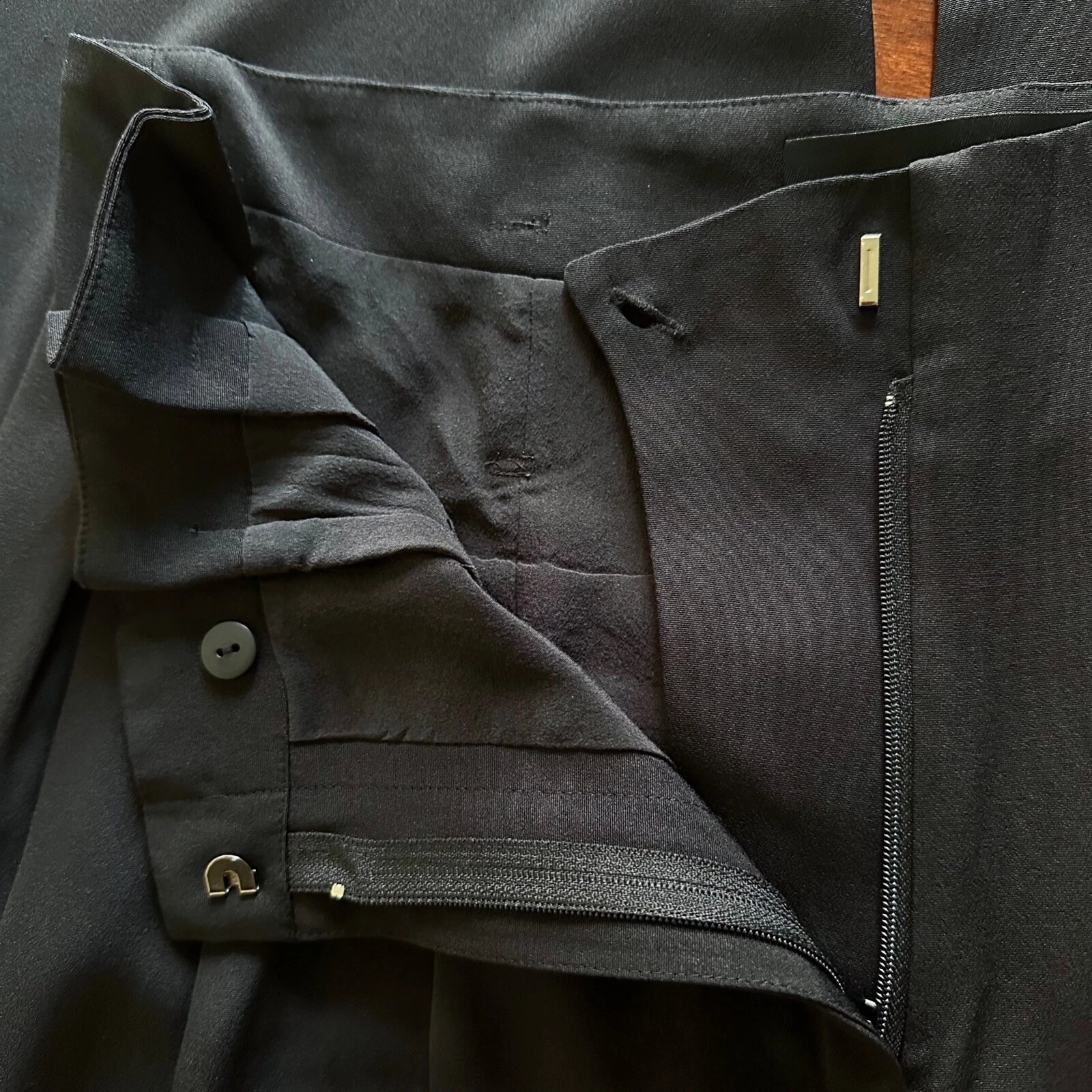 Alexander Wang Pantalone Donna Nero Seta Pieghettato Taglia S