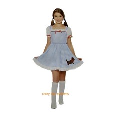 Dorothy Wizard of OZ Costume Small 4-6 Gingham Plaid Dress Kansas Sweetie NEW
