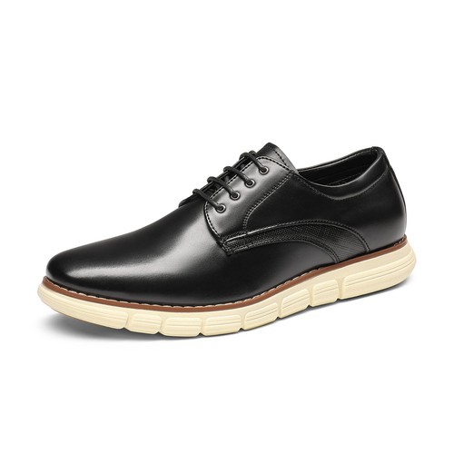 Men's Dress Sneakers Casual Oxford Lightweight Arch support Shoes US Wide Size - Picture 2 of 28