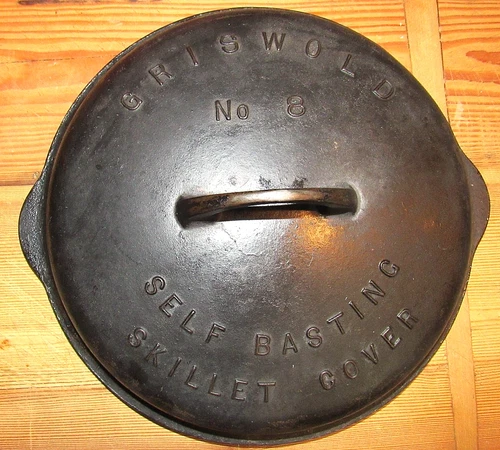 Vintage Large Logo Griswold #8 Self Basting Skillet Cover Lid 1048 A