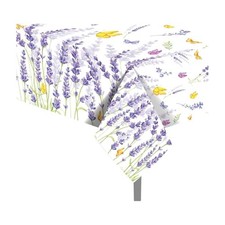 1Pc Purple Lavender Party Plastic Tablecloth 54 x 87 Inch Long Table Cover,