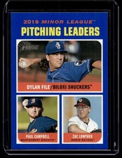 2020 Topps Heritage Minor League Blue Border Paul Campbell/Zac Lowther/Dylan
