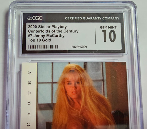 Jenny McCarthy 2000 Playboy COTC Top 10 Insert Card Graded CGC 10 Gem Mint