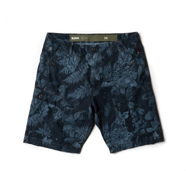 Men G-Star Raw Shorts Navy Cotton 38