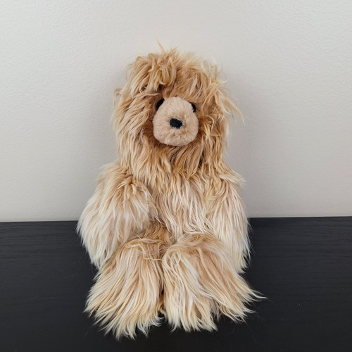 Classic Alpaca Stuffed Animal Plush Teddy Bear 100% Baby Alpaca Fur  14"- Peru