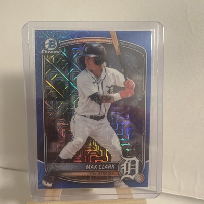 Max Clark - 2025 Bowman Draft Chrome Blue  Mojo Refractor /150 #BDC-48 Tigers