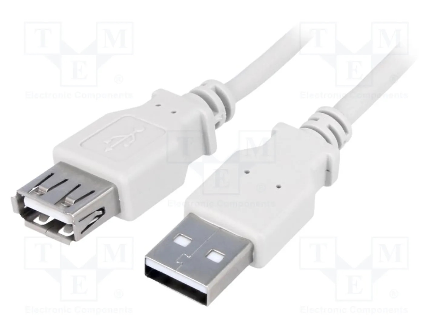 2direct - Rallonge USB 2.0 - Câble USB Mâle vers Femelle - 2m - Gris - Image 2