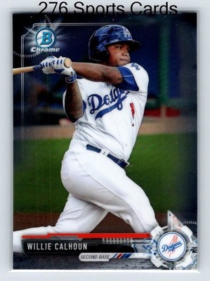 2017 Bowman Chrome Prospects #BCP30 Willie Calhoun - Los Angeles Dodgers