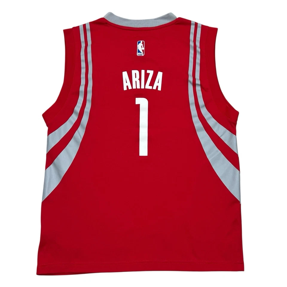 Adidas Houston Rockets Jersey Youth Large Red #1 Ariza NBA Basketball - Image 2 of 4